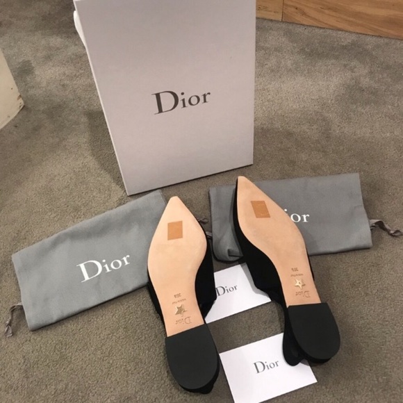 NIB Christian Dior Sweet D sling back flats - Picture 8 of 9